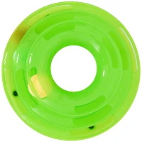 PawHut kattenspeeloren rotonde met ballen speelgoed ballenbaan 3 niveaus 2 kleuren(m-4)