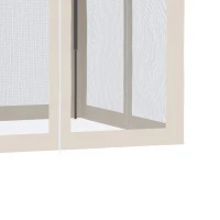 Outsunny Opvouwbare Gazebo Gazebo Tuintent met Zijwanden Pop Up Tent Wit(m-9)