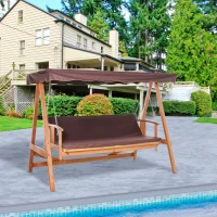 Outsunny Hollywoodschommel met zonneluifel(m-2)