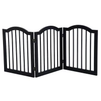 PawHut® Absperrgitter Hundegitter 154,5cm faltbar Schwarz(m-11)
