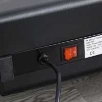 HOMCOM Tapis Roulant Elettrico Pieghevole Salvaspazio, Tapis Roulant Professionale con Schermo LCD, per Casa e Ufficio, 560W Velocità Max 10km(m-9)