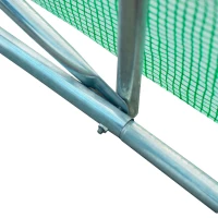 Outsunny Szklarnia foliowa, szklarnia, szklarnia na pomidory, cieplarnia z okienkiem(m-4)