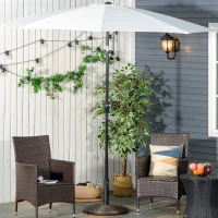 Outsunny Zonneschermstandaard zonneschermvoet parasolvoet cement scherm Ø 35/ Ø 38/ Ø 48 mm(m-10)