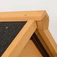 PawHut Wood & Steel Bird Cage, with Standing Pole, Nest and Slide-Out Tray - Natural Finish(m-8)