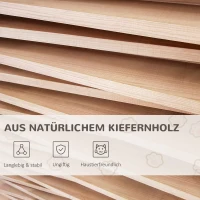 PawHut Kletterwand für Katzen Wandmontierter Katzenbaum Kratzbaum Katzenbretter für Wand Wandkratzbaum mit Katzenkratzmatte Kletterbaum Sisalsäulen Spanplatte Sisal Natürlich 30 x 27,5 x 63 cm(m-5)