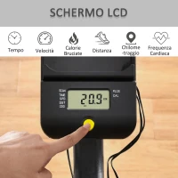 HOMCOM Cyclette da Casa Magnetica Professionale da Camera, Bicicletta Indoor in Acciaio e ABS con Sellino Regolabile, 102x50x120cm, Nero(m-6)