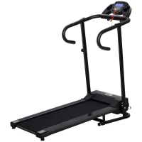 HOMCOM Tapis Roulant Elettrico Pieghevole Salvaspazio, Tapis Roulant Professionale con Schermo LCD, per Casa e Ufficio, 560W Velocità Max 10km(m-1)