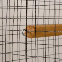 PawHut Wood & Steel Bird Cage, with Standing Pole, Nest and Slide-Out Tray - Natural Finish(m-9)