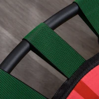 HOMCOM Trampolino Elastico Pieghevole con Manubrio e Tappeto da Ballo, per Fitness e Gioco, Փ102x89-114cm(m-9)