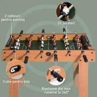 HOMCOM Masa de Foosball Profesionala in Lemn MDF, 87x 4 x78cm(m-4)