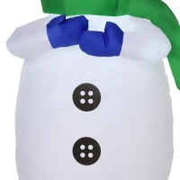 HOMCOM 4ft Inflatable Standing Christmas Decoration Large Waterproof Snowman with LED and Inflator(m-9)