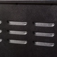 HOMCOM Free standing Electric Fireplace Stove, Fireplace Heater with Realistic Flame Effect, Overheat Safety Protection, 1000W/2000W, Black(m-9)