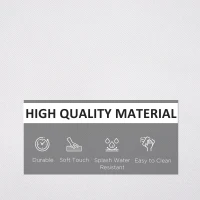 Outsunny Rattan Furniture Cushion Cover Replacement Set, 7 pcs-Cream(m-5)