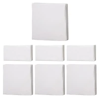 Outsunny Rattan Furniture Cushion Cover Replacement Set, 7 pcs-Cream(m-1)