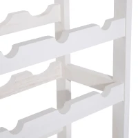 HOMCOM 70Wx22.5Dx70H cm 24 Bottles 4-tier Wine Rack-White(m-7)