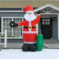 HOMCOM Inflatable 2.4m Santa Claus(m-11)
