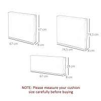 Outsunny Rattan Furniture Cushion Cover Replacement Set, 7 pcs-Cream(m-3)