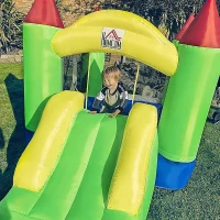 HOMCOM Nylon Inflatable Bouncy Castle Multi-Colour(m-13)