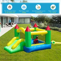 HOMCOM Nylon Inflatable Bouncy Castle Multi-Colour(m-7)