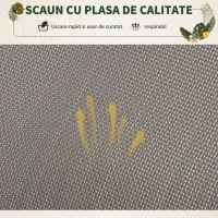 Outsunny Scaun Balansoar din Texilene Zero-Gravity Gri 154x80x84cm(m-4)