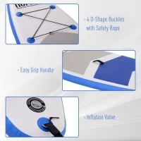 HOMCOM placa gonflabila stand up paddle 325x80x15cm(m-5)