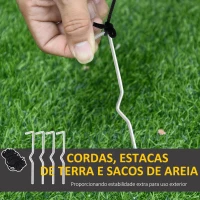 HOMCOM Árvore de Natal Insuflável 1,5 m com Decorações e Luzes LED Insuflável de Natal 65x75x150 cm Multicor(m-7)