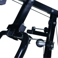 Homcom Banca pentru Antrenament Acasa Sala Multifunctiune Profesionala Abdomen Picioare Pectoral in Otel Negru 125x106x205cm(m-8)