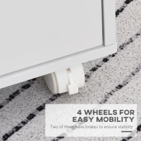 Vinsetto Dulap cu sertare pentru birou din Lemn alb 40 x 30 x 83cm(m-6)