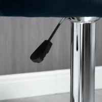 HOMCOM Barhocker 2er-Set  in Samtoptik 58 cm x 58 cm x 108 cm(m-8)