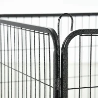 PawHut 12 Panels Heavy Duty Puppy Playpen, for Small Dogs, Indoor and Outdoor Use - Silver(m-8)