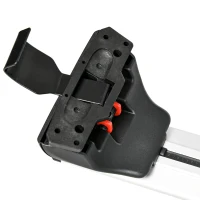 HOMCOM 2 barres de toit de voiture verrouillables 4 clés fournies alliage d'aluminium 123,6 x 15 x 15 cm - charge max. 100 kg - argenté et noir(m-9)