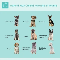 PawHut Bras de toilettage pliable pour animaux de compagnie en acier inoxydable avec collier de serrage pour chiens de grande et petite taille hauteur réglable max. 74 cm(m-8)