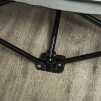 PawHut Brandina per Cani con Tettuccio da Esterno e Interno, Lettino per Cani Pieghevole in Tessuto Oxford e Acciaio, 118x60x90cm, Grigio(m-9)