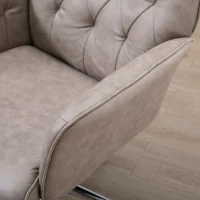 Vinsetto Swivel Desk Chair, On Wheels 360° Swivel, Adjustable Height Grey(m-10)