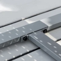 Outsunny Salon de Gradina din Ratan Gri Set Mobilier de Exterior 4 Buc(m-7)