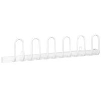 HOMCOM Suszarka do Butów, Elektryczna, Do 55° C, Montaż Ścienny, Stal, Biała, 76 x 13 x 17 cm(m-10)