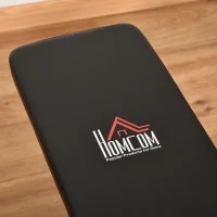 HOMCOM Panca Multifunzione per Addominali,6 Livelli di Inclinazione e Altezza Regolabile, Panca Palestra Pieghevole, Panca Pesi, Panca Piana , Acciaio e PU, 125x45x45-118cm, Nero(m-6)