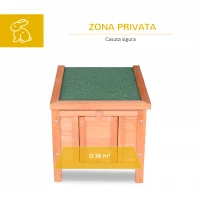 PawHut cusca cu trapa pentru animale, 46x39x30 cm cm(m-5)