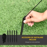 HOMCOM Pom de Craciun Gonflabil Lumini LED Mos Craciun catelus urs figurina(m-7)