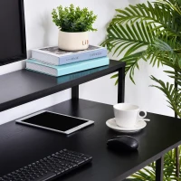 HOMCOM Masa de birou pentru computator raft covorase reglabile moderna pentru casa birou(m-7)