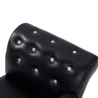 PawHut Divano Chaise Longue Elegante Imbottito Portata 10kg Animali Domestici 82.5 × 45 × 41.5cm Nero(m-8)