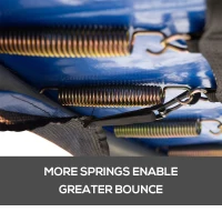 Homcom  8ft Trampoline Replacement Net, Black(m-6)