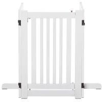 PawHut bariera dla psa krata ochronna krata dla psa osłona dla zwierząt biały 155 x 1,5 x 76 cm(m-9)