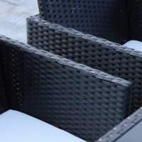 Outsunny 9/11/13-delig Zitgroep tuinset zitset rotan tuinmeubelen poly-rotan(m-9)