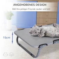 hondenligbed hondenbed kattenmand slaapplaats inklapbaar grijs(m-4)