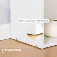 HOMCOM bureau met kast kantoorkast computertafel werktafel laptoptafel(m-6)