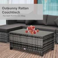 Outsunny stolik ogrodowy, 85 cm x 50 cm x 39 cm(m-6)