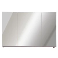 kleankin Spiegelschrank Badschrank Spiegel Wandschrank Badhängeschrank Weißeiche B90 x H60 x D13,5 cm(m-4)