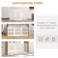 PawHut bariera dla psa krata ochronna krata dla psa osłona dla zwierząt biały 155 x 1,5 x 76 cm(m-4)