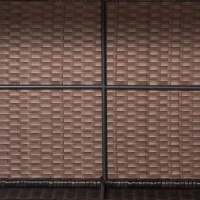 Outsunny Ogród, stolik, stół ogrodowy, stół balkonowy, technorattan(m-9)